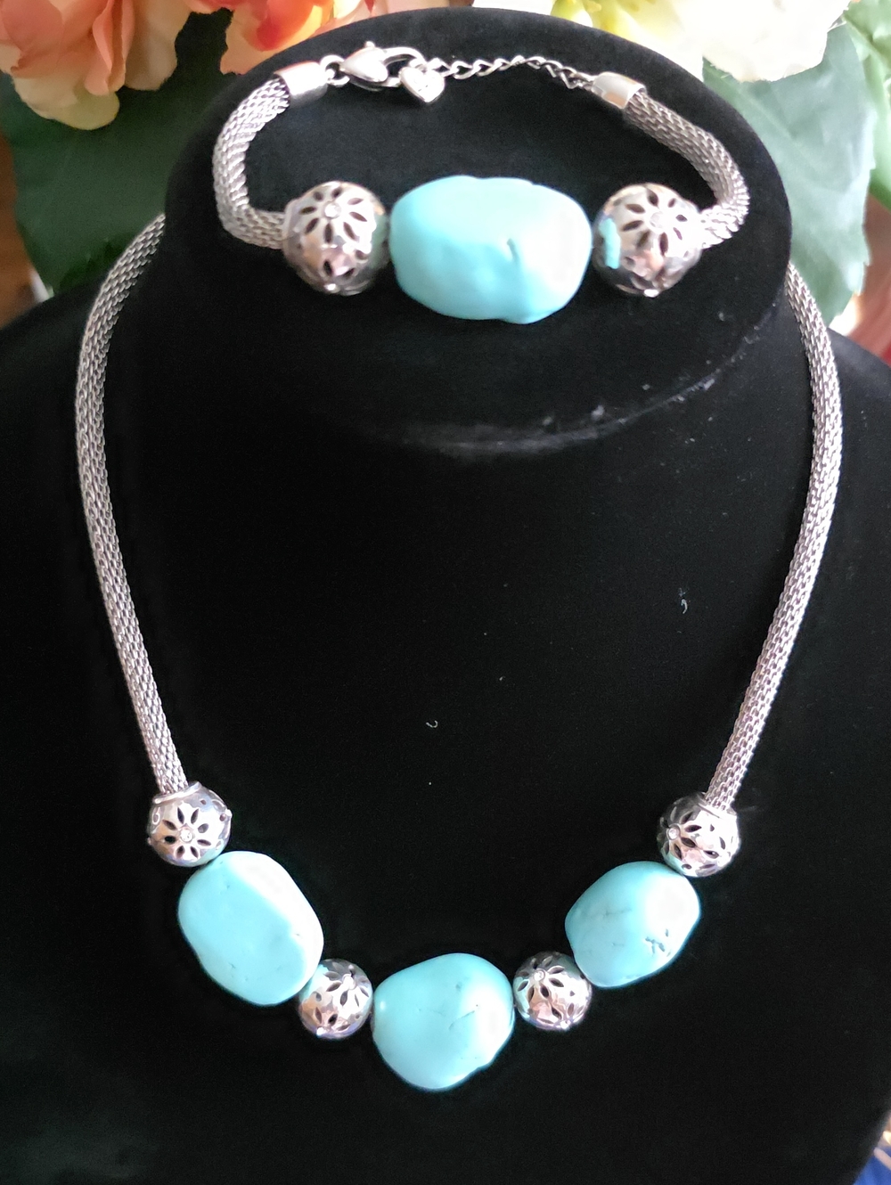 Brighton Turquoise  Necklace and Bracelet Set